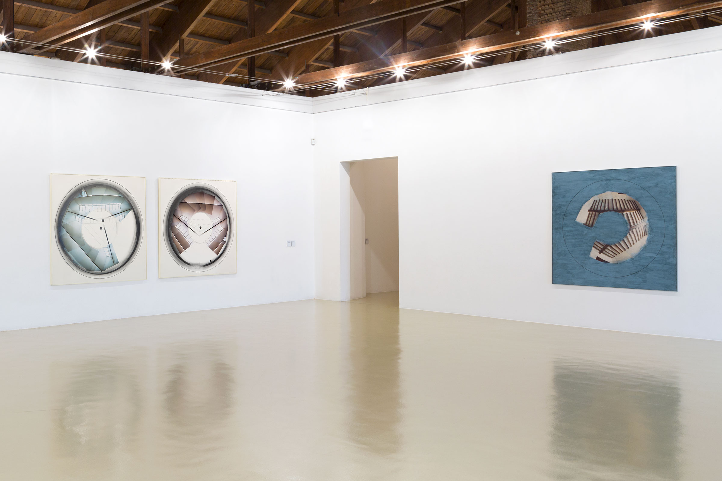 Jan Dibbets, Kru00f6ller-Mu00fcller Saenredam II, 1987, San Casciano Ceiling, 1983-85